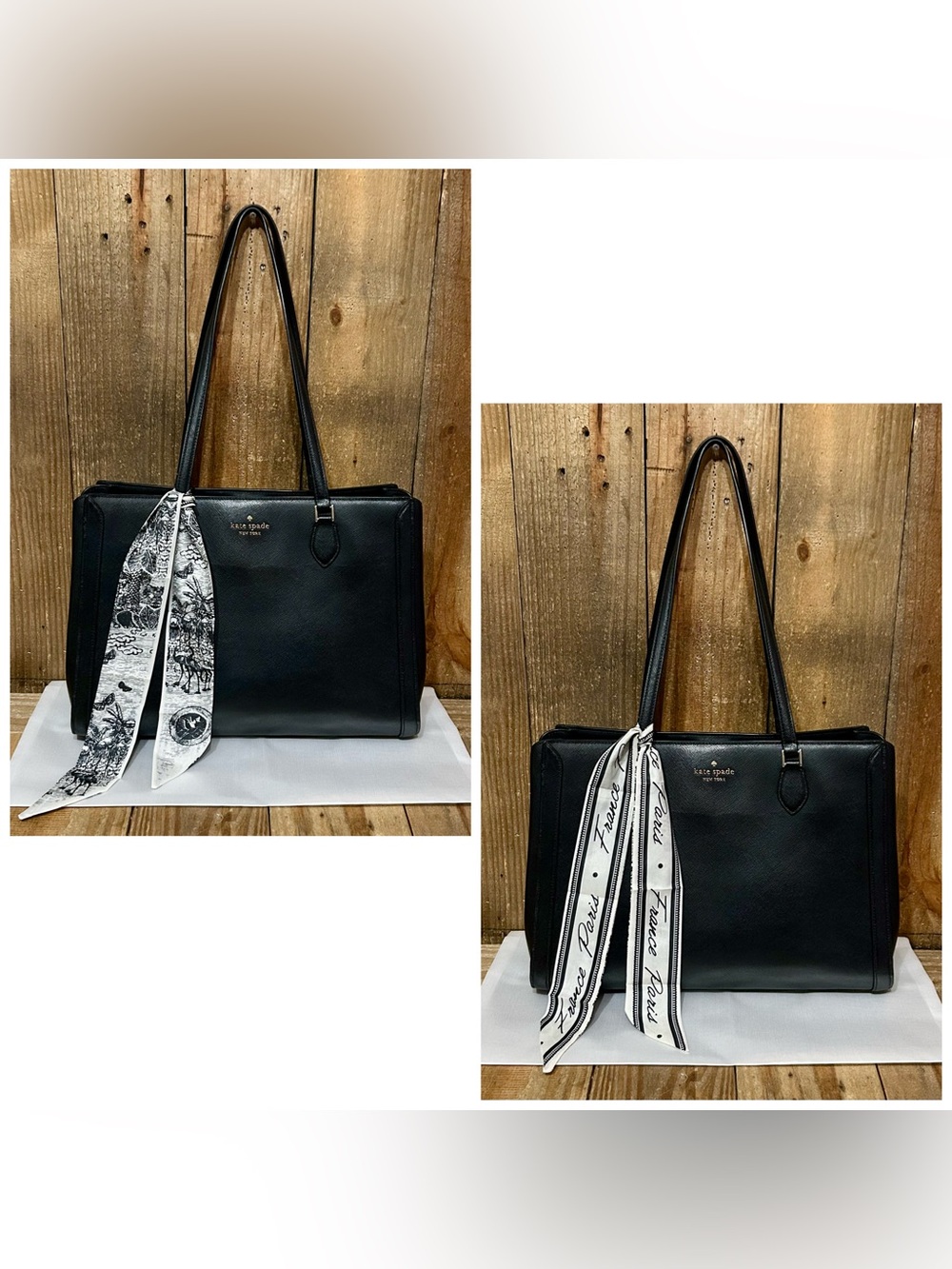 Kate Spade. 5 Piece: Madison Tote, Free Wristlet, Sunnies/Case, Scarf & Dust Bag - Picture 5 of 16